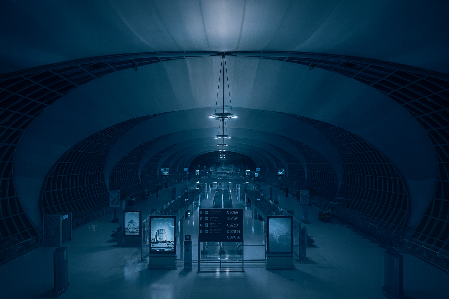 Kanarii Partners — Global Vision & Expansion Modern architectural structure symbolizing global connectivity and innovation